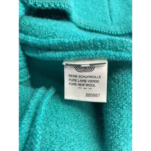 Geiger Sweater‎ Womens 42 Green Boiled Wool Jacket Austria Cardigan Cottage Vtg - Picture 8 of 9